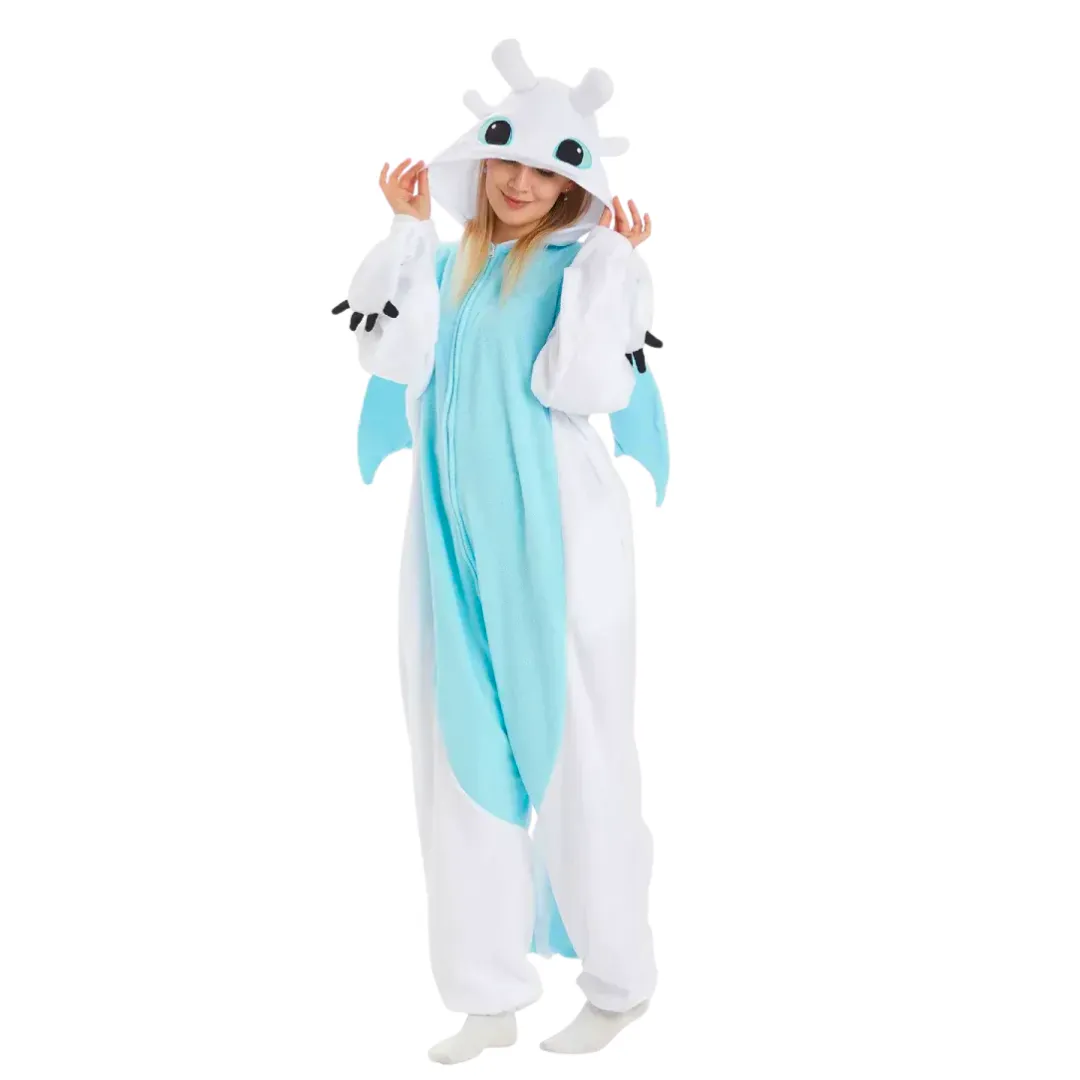 Pijama Kigurumi 3D Casal Banguela e Fúria da Luz - Imagem 5