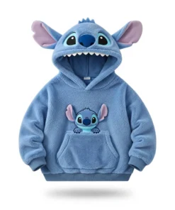 Moletom 3D Stitch Capuz Orelhinhas