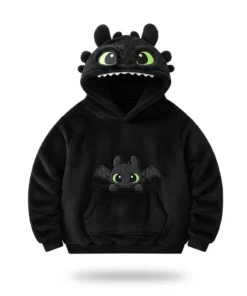 Moletom 3D Banguela Fúria da Noite Capuz Dragão