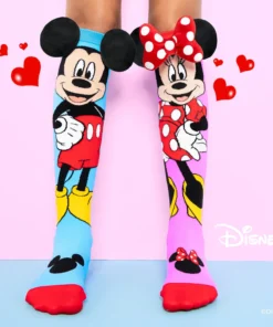 Meias 3D Mickey & Minnie com Orelhas