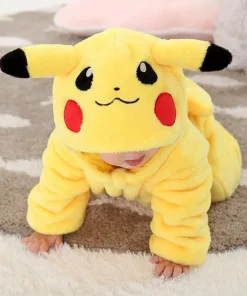Pijama Infantil Pikachu – Kigurumi Pokémon Amarelo