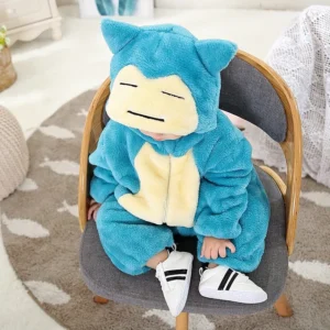 Pijama Infantil Snorlax – Kigurumi Pokémon Azul