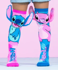 Meias 3D Stitch & Angel com Orelhas